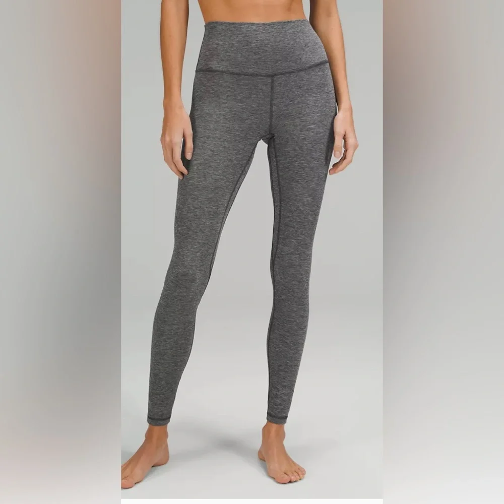 Lululemon Heather Gray High Rise Pants - Picture 1 of 6